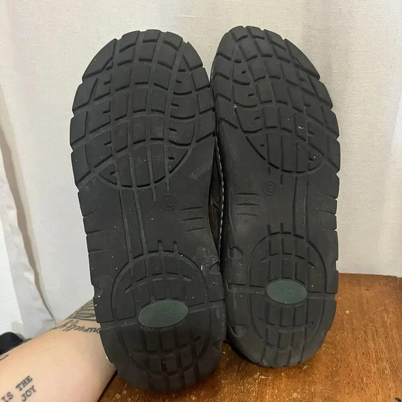 Thom Mcan Mens Sandals Size 12 Brown Leather Strap Fisherman Slingback Shoe Wide - Picture 12 of 13